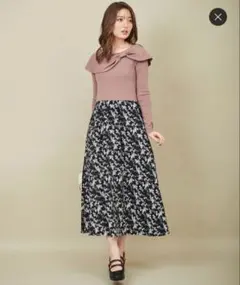 ニットドッキングワンピース