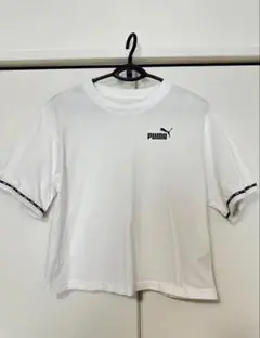 【PUMA 】ホワイト ショート丈 Tシャツ S