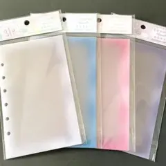 【クーリア】とうめいシールシート　リフィル　4種　ホワイト　ピンク　ブルー　他