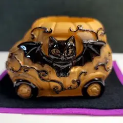 452オルゴナイト ハロウィンかぼちゃ小物入れ。浄化用としてもペン立てとしても。