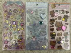 【正規品】キラキララインストーンシール、ドリーミーデコシール3点セット売り