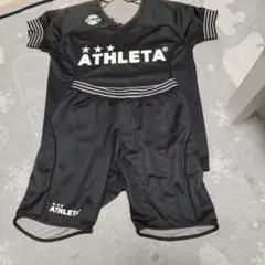160センチ　ATHLETA サッカーウェア ブラック Vネック　リバーシブル