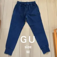 GU デニム スウェット イージーパンツ M ジョガーパンツ