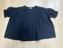 used サマンサモスモス 半袖 ブラウス ブラック