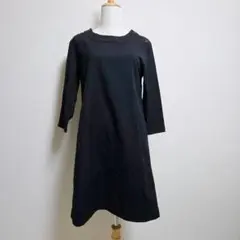 MHL, マーガレットハウエル 긴팔 원피스 シャツワンピ ゆったり 黒 M