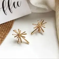 ゴールド 星ピアス 高級感