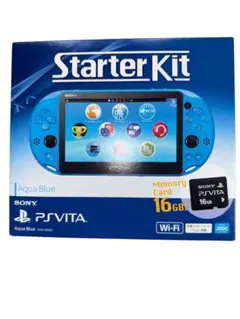 【美品】PS Vita 本体 アクアブルー 16GB　PCH-2000 za23