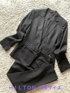 HILTON パンツスーツ Super110's セットアップ　グレー9号サイズ