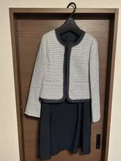 ツイードジャケット付きワンピース