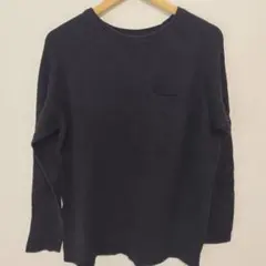 Mサイズ H＆M ニット セーター 薄手 濃紺