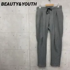 BEAUTY&YOUTH ウォームイージー テーパードパンツ シャークスキン Ｌ