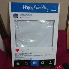 Instagram風ウェルカムボード★インスタフレームインスタボードセルフカット