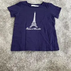 タルティーヌエショコラ ネイビー Tシャツ Mのサムネイル