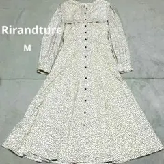 リランドチュール　セーラーカラー　ダルメシアン柄ワンピース　長袖　サイズ2