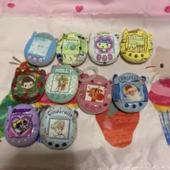 たまごっち型めじるしアクセサリー　2個　パワパフと左上たまごっちセット