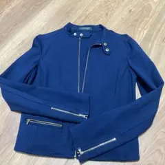 Ralph Lauren ネイビーノーカラージャケット サイズ2