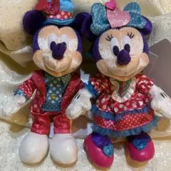 新品　ミニー ミッキー ぬいぐるみバッジ ディズニー パルパルーザ ファンダー
