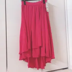 【新品】イング ラップイレヘムスカート M フクシャピンク　定価4,290円