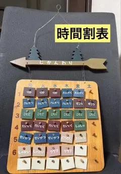 カントリー雑貨　スケジュールボード　時間割り