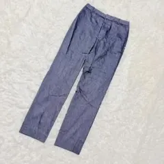 la.f… カジュアルパンツ 麻混 ストレッチ 美シルエット きれい ナチュラル