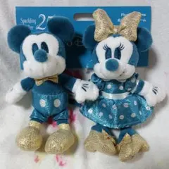 ミッキー ミニー ぬいぐるみチャーム　ディズニーシー25周年