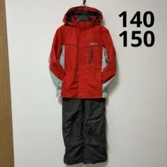 ファブリス　140 150 キッズ　子供　スキー　スノボ　ウェア　赤　上下
