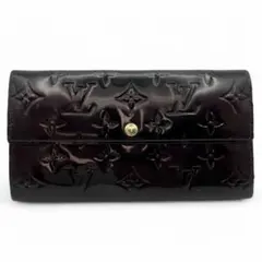 ルイヴィトン ポルトフォイユ サラ モノグラム　ヴェルニ アマラント　長財布