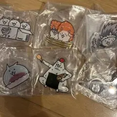 一番くじ　にゃんこ大戦争　G賞　H賞　アクリルスタンド　6点セット