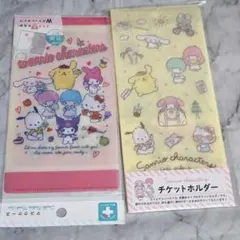 サンリオ チケットホルダー　マスクケース クロミ マイメロディ ポムポムプリンのサムネイル