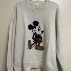 ユニクロ　ミッキーマウス ニットセーター アイボリー