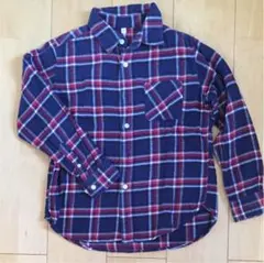 チェックシャツ 無印良品 140㎝ 起毛シャツ 値下げ
