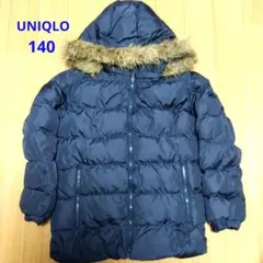 UNIQLO ユニクロ ネイビー 中綿コート 140