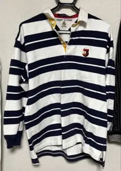 TOMMY HILFIGER ストライプ 大きめポロシャツ