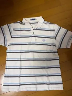 Fred Perry ポロシャツ ホワイト/ストライプ