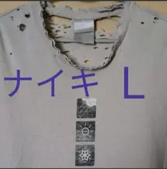 一点物 ナイキ ダメージシャツ ロンＴ 天気マーク・アイコン サイズＬ used