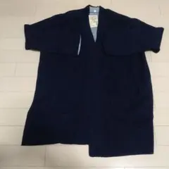 無印良品　ロングカーディガン ネイビー M-L