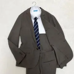 【美品】ユナイテッドアローズ　スーツ　ブラウン　Lサイズ　イージー