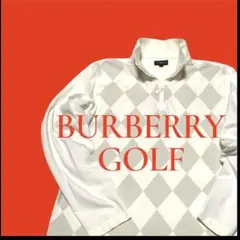 ✴️タイム セール✴️バーバリーゴルフ・メンズ・アーガイル柄・ジップシャツ・ＬＬ