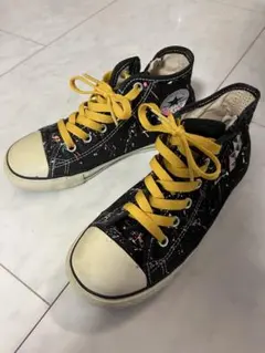 希少 オールスター コンバース 21cmブラック ハイカット スニーカー