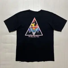 HUF ハフ Tシャツ ブラック トライアングルロゴ