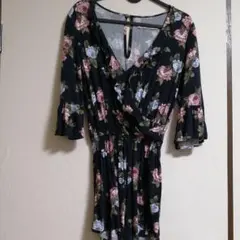 オールインワン　花柄