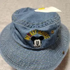 新品　ミッキーマウス　デニム　バケットハット　帽子　52cm　ベビー