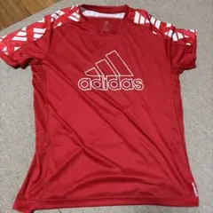 adidas AEROREADY レッド ランニングウェアＬ☆