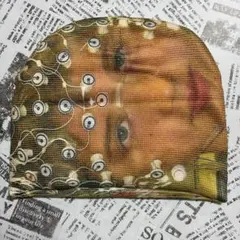 ビーニー 顔プリント y2k ストリート archive opium