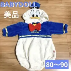 【美品】ドナルド　なりきりロンパースカバーオール　80〜90 BABYDOLL