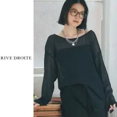 RIVE DROITE ペーパーガーゼルーズシアーニット定価1.4万円のサムネイル