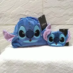 【新品/未使用/タグ付き】スティッチ ディズニー 巾着袋＆ポーチ　２点セット
