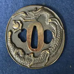 越前住記内 作 刀 鍔 龍のデザイン - メルカリ