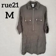 rue21 オリーブ チュニック 【M】 ワンピース カジュアル デート