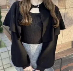 GRL ケープ付きニットトップス mb1562